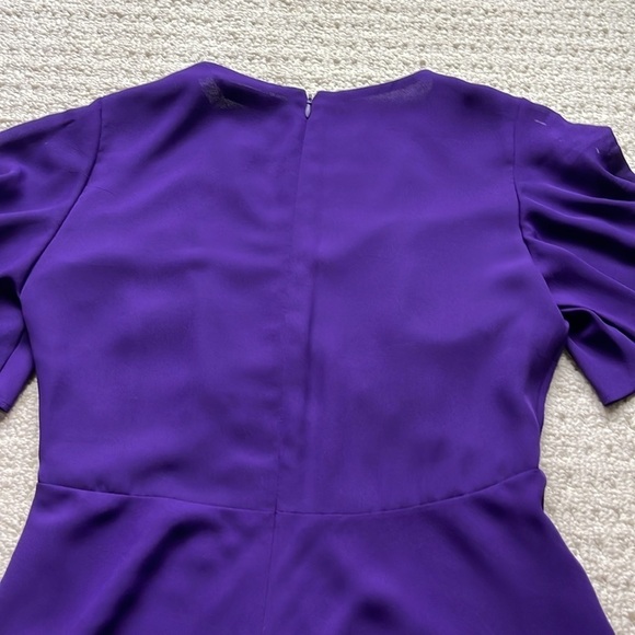 SOLD Ralph Lauren NWT Flutter-Sleeve V-Neck Empire-Waist Dress in Purple Size 6 - Picture 8 of 14